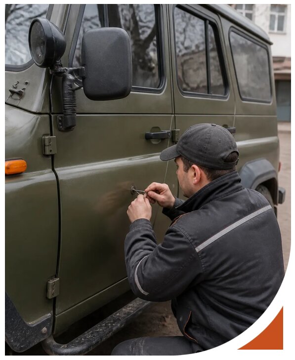 Профессиональное вскрытие автомобиля УАЗ без повреждений в Твери